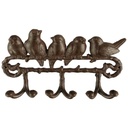 [LA-40560] Garderobenhaken Kleiderhaken Wandhaken Mantelhaken Gusseisen Braun rustikal #40560 Bild 2