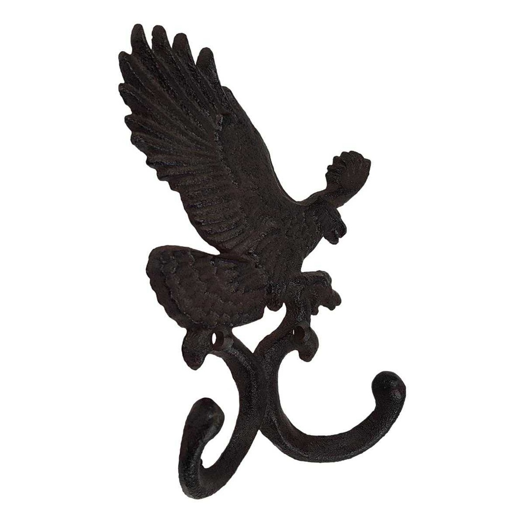 [LA-40653] Garderobenhaken Wandhaken Kleiderhaken Mantelhaken Gusseisen Adler Rustikal Bild 2