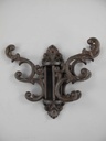 [LA-40663] Garderobenhaken Kleiderhaken Wandhaken Mantelhaken Gusseisen Braun rustikal #40663 Bild 3