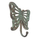 [LA-40679] Garderobenhaken Kleiderhaken Wandhaken Mantelhaken Gusseisen - Schmetterling Bild 3