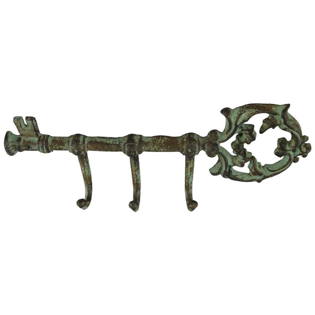 [LA-40681] Garderobenhaken Kleiderhaken Wandhaken Mantelhaken Gusseisen - Schlüssel Bild 2
