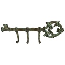 [LA-40681] Garderobenhaken Kleiderhaken Wandhaken Mantelhaken Gusseisen - Schlüssel Bild 2