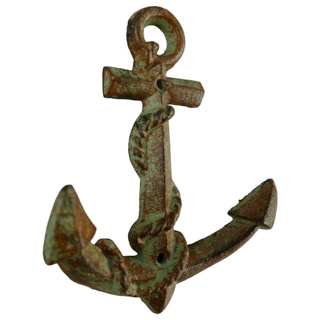 [LA-40687] Garderobenhaken Kleiderhaken Wandhaken Mantelhaken Gusseisen Anker Bild 2
