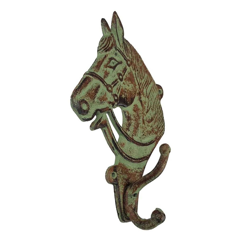 [LA-40689] Garderobenhaken Kleiderhaken Wandhaken Mantelhaken Gusseisen Pferd Bild 2