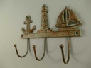 [LA-40691] Garderobenhaken Kleiderhaken Wandhaken Mantelhaken Gusseisen farbig #40691 Bild 4