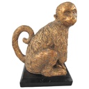 [LA-40714] Buchstützen Skulptur Figur Kunststein Affe Bild 2