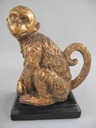 [LA-40714] Buchstützen Skulptur Figur Kunststein Affe Bild 3