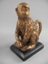 [LA-40714] Buchstützen Skulptur Figur Kunststein Affe Bild 5