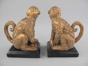 [LA-40714] Buchstützen Skulptur Figur Kunststein Affe Bild 6