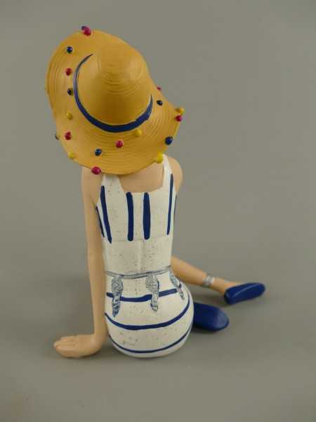 [LA-40739] Badepuppe Figur Skulptur Pin-Up Kunststein Frau im Badeanzug Strandlady farbig 50er Jahre Bild 3