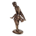 [LA-40778] Skulptur Figur Kunststein Spielende Kinder Bild 5