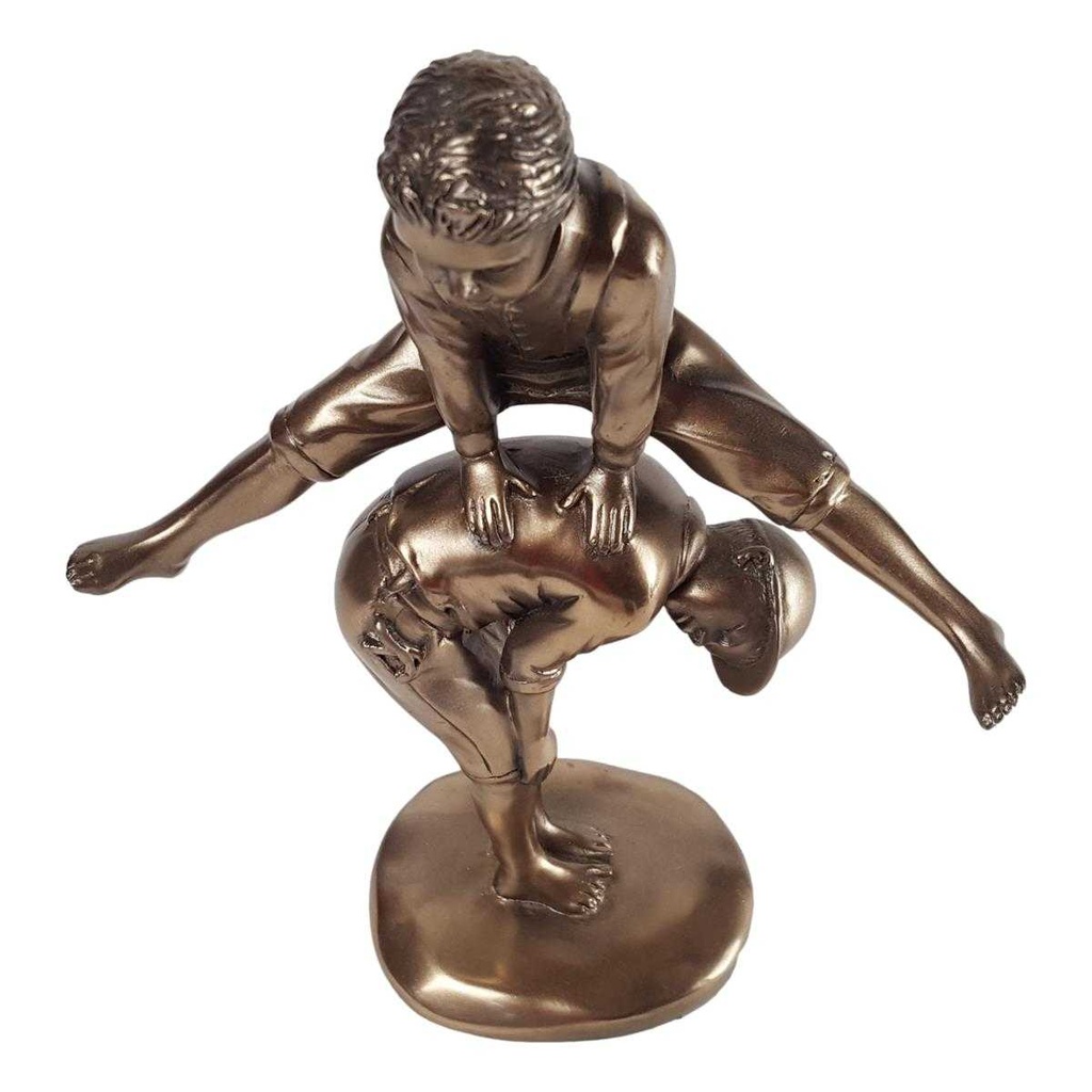 [LA-40778] Skulptur Figur Kunststein Spielende Kinder Bild 6