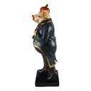 [LA-40787] Skulptur Figur Statue Kunststein Schwein farbig Bild 2