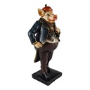 [LA-40787] Skulptur Figur Statue Kunststein Schwein farbig Bild 5
