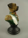 [LA-40790] Skulptur Figur Kunststein Hundebüste farbig Bild 3