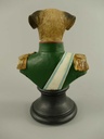 [LA-40790] Skulptur Figur Kunststein Hundebüste farbig Bild 4