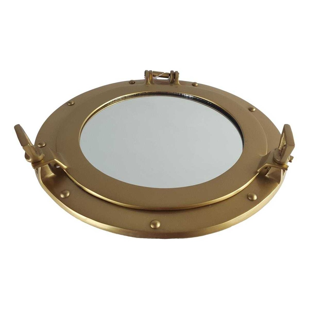 [LA-40854] Spiegel Aluminium brüniert Bullauge Schiffsfenster Bild 2