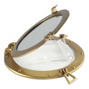[LA-40854] Spiegel Aluminium brüniert Bullauge Schiffsfenster Bild 6
