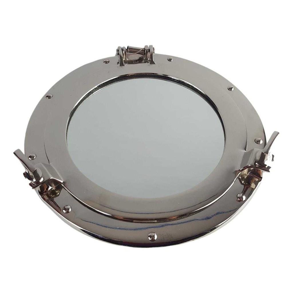 [LA-40856] Spiegel Aluminium vernickelt chromiert Bullauge Schiffsfenster Bild 2