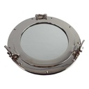 [LA-40856] Spiegel Aluminium vernickelt chromiert Bullauge Schiffsfenster Bild 2
