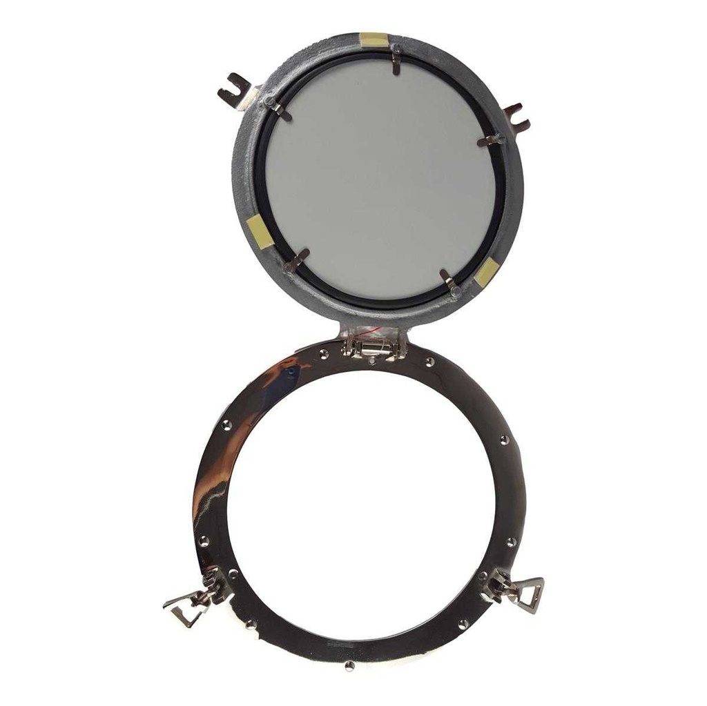 [LA-40856] Spiegel Aluminium vernickelt chromiert Bullauge Schiffsfenster Bild 3