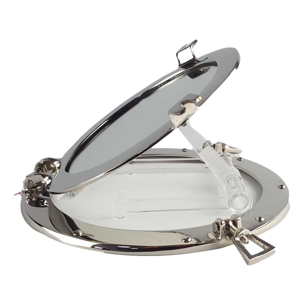 [LA-40856] Spiegel Aluminium vernickelt chromiert Bullauge Schiffsfenster Bild 4