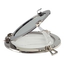 [LA-40856] Spiegel Aluminium vernickelt chromiert Bullauge Schiffsfenster Bild 4