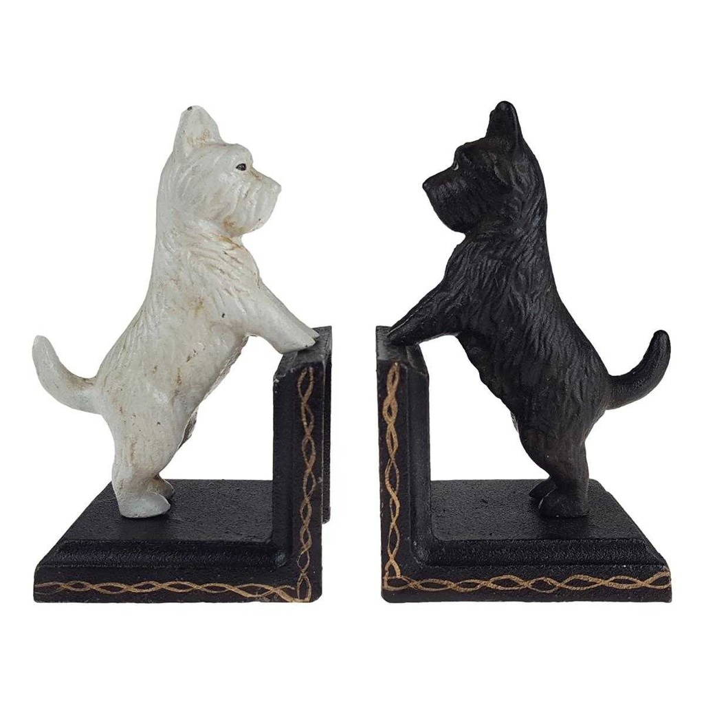 [LA-41013] Buchstütze Skulptur Figur Gusseisen Malteser 2er Set Bild 2