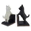 [LA-41013] Buchstütze Skulptur Figur Gusseisen Malteser 2er Set Bild 3