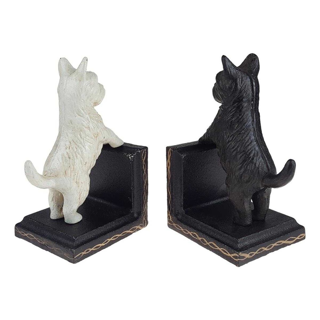 [LA-41013] Buchstütze Skulptur Figur Gusseisen Malteser 2er Set Bild 4
