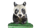 [LA-41019] Buchstütze Skulptur Figur Gusseisen Panda 2er Set Bild 6
