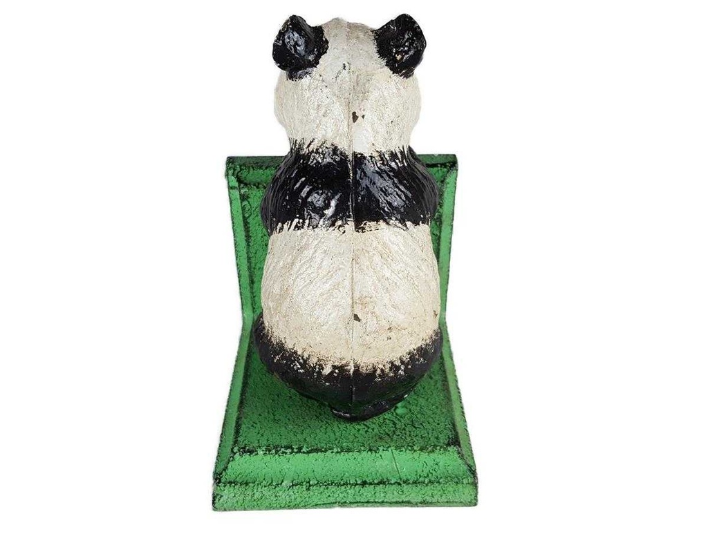 [LA-41019] Buchstütze Skulptur Figur Gusseisen Panda 2er Set Bild 8