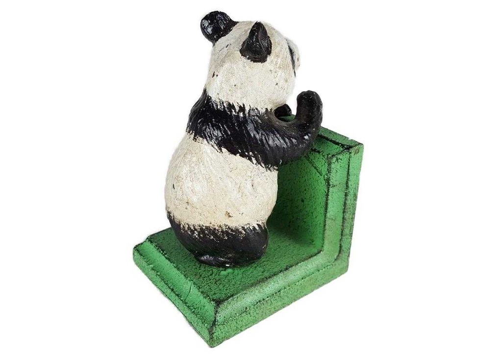 [LA-41019] Buchstütze Skulptur Figur Gusseisen Panda 2er Set Bild 9