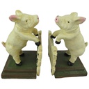 [2120059] 2er Set Buchstützen Gusseisen Schwein Bild 2