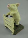 [2120059] 2er Set Buchstützen Gusseisen Schwein Bild 3