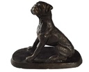 [LA-41021] Skulptur Figur Gusseisen Hund Bulldogge Rustikal Bild 2