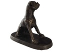 [LA-41021] Skulptur Figur Gusseisen Hund Bulldogge Rustikal Bild 6