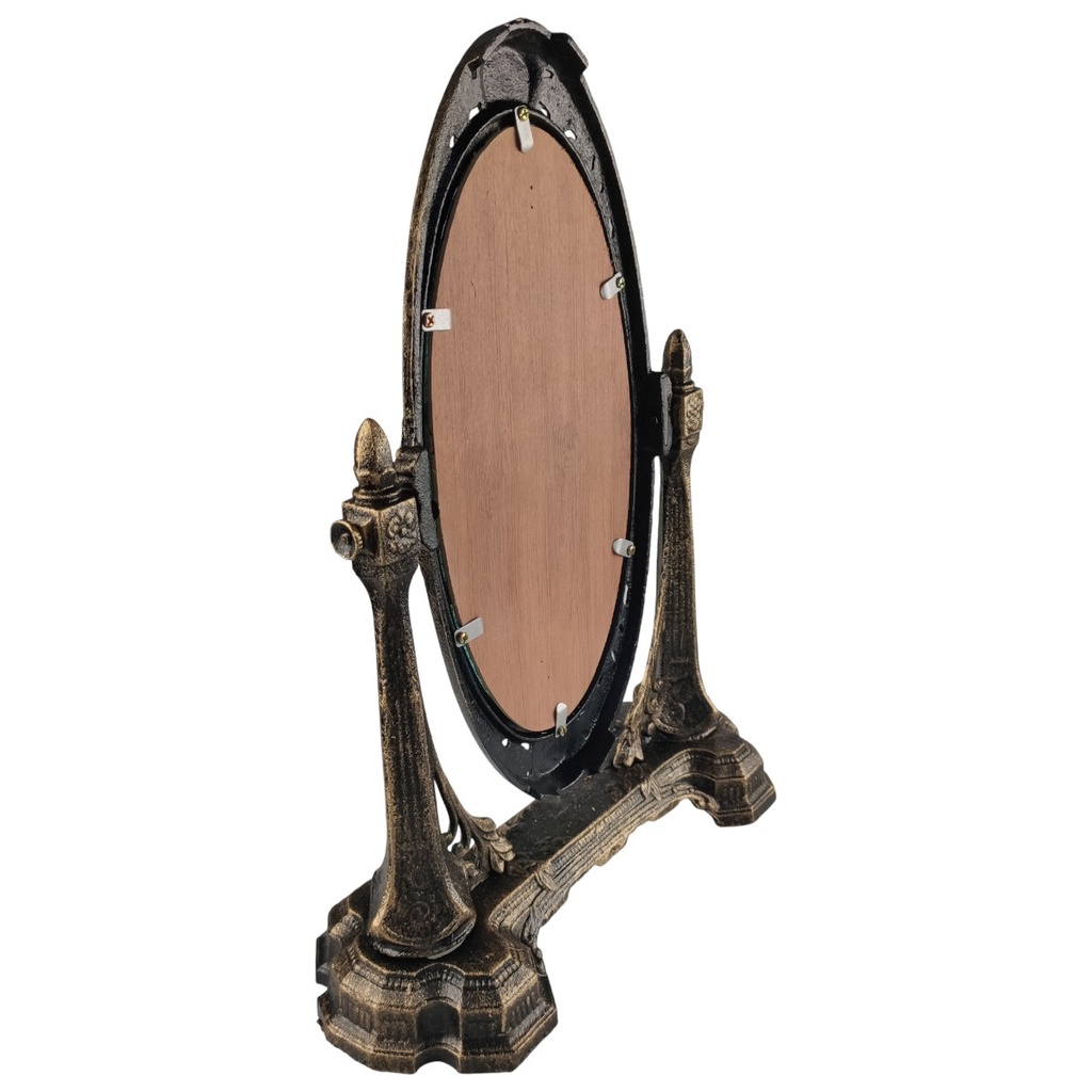 [LA-41024] Kippspiegel Verbandsspiegel rustikal braun H 45 cm Gusseisen Bild 5