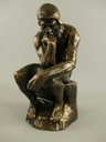 [LA-41028] Skulptur Figur Gusseisen Denker auf einem Stein sitzend Bild 7