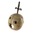 [LA-41041] Skulptur Figur Gusseisen Totenkopf Gothic Halloween Bild 4