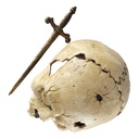 [LA-41041] Skulptur Figur Gusseisen Totenkopf Gothic Halloween Bild 6