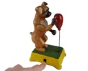 [LA-41059] Figur Skulptur Gusseisen mechanisch Hund Boxball Boxer Antik-Stil Bild 2
