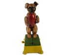 [LA-41059] Figur Skulptur Gusseisen mechanisch Hund Boxball Boxer Antik-Stil Bild 3