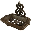 [LA-41106] Seifenschale Gußeis. rustik. braun L 14x10 cm Bild 2