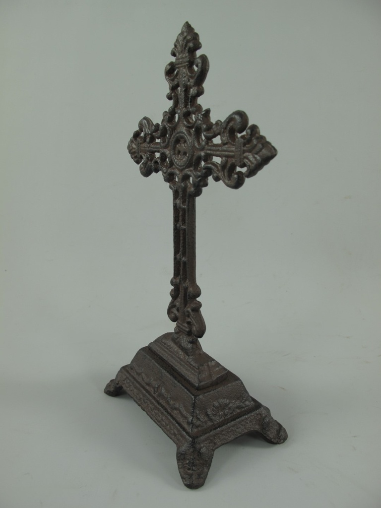 [LA-41126] Figur Skulptur Kruzifix eisen rustikal H 25 cm Bild 2