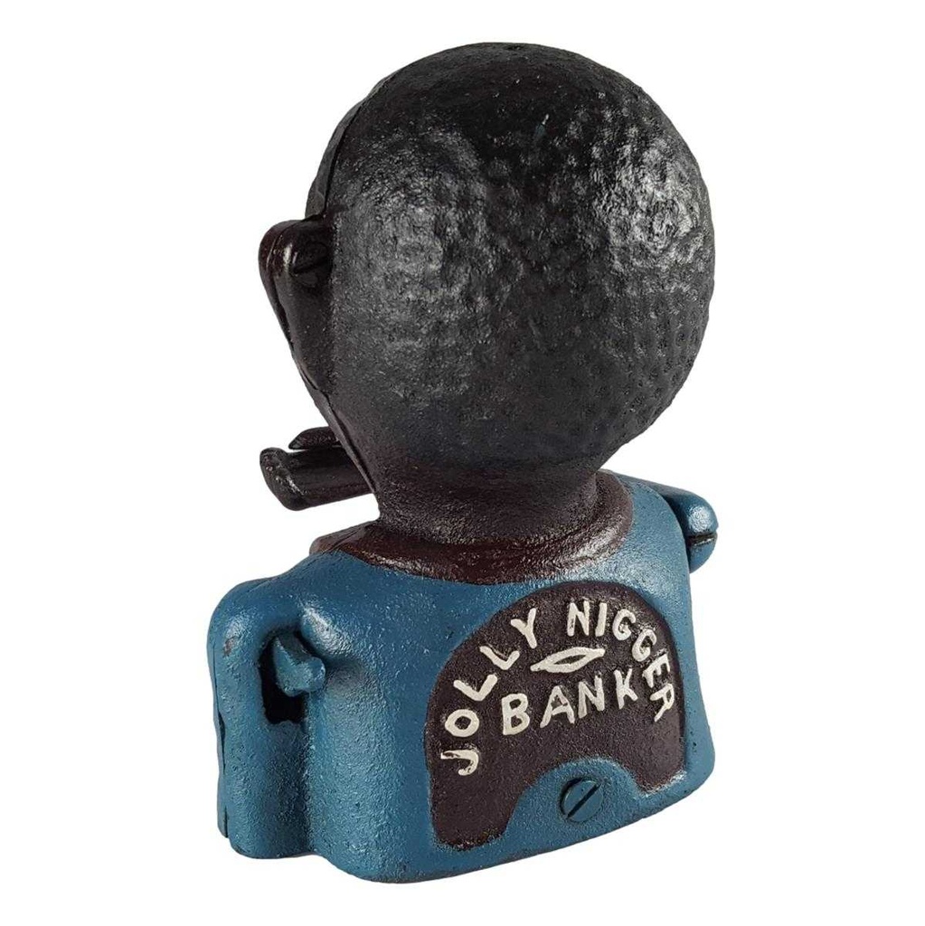 [LA-41150] Spardose Geldbank Skulptur Gusseisen Lustig Spaß H 17 cm Bild 4