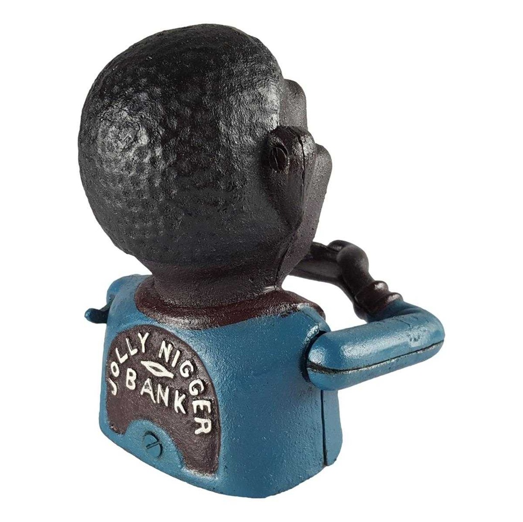 [LA-41150] Spardose Geldbank Skulptur Gusseisen Lustig Spaß H 17 cm Bild 5