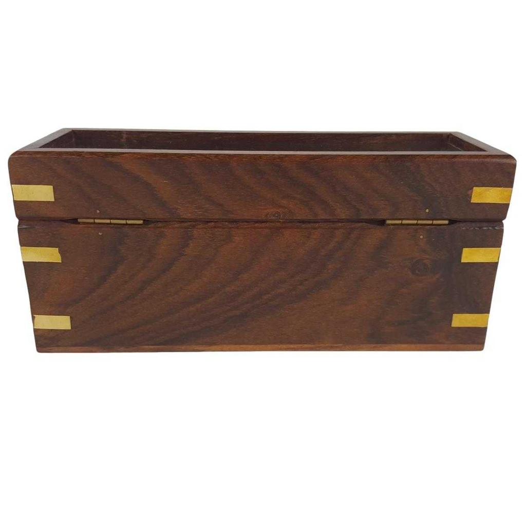[LA-41155] Holzbox Teebox Teedose Holddose Teebeutelspender für Tee The-Tee-Tea Braun Bild 4