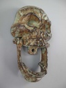 [LA-41171] Gusseisen Türklopfer farbig Totenkopf H 18x11 cm Bild 3