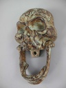 [LA-41171] Gusseisen Türklopfer farbig Totenkopf H 18x11 cm Bild 4